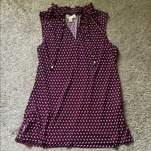 MICHAEL Michael Kors Magenta Patterned Blouse